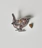 'Jenny Wren' -  Handmade Brooch - Image 2