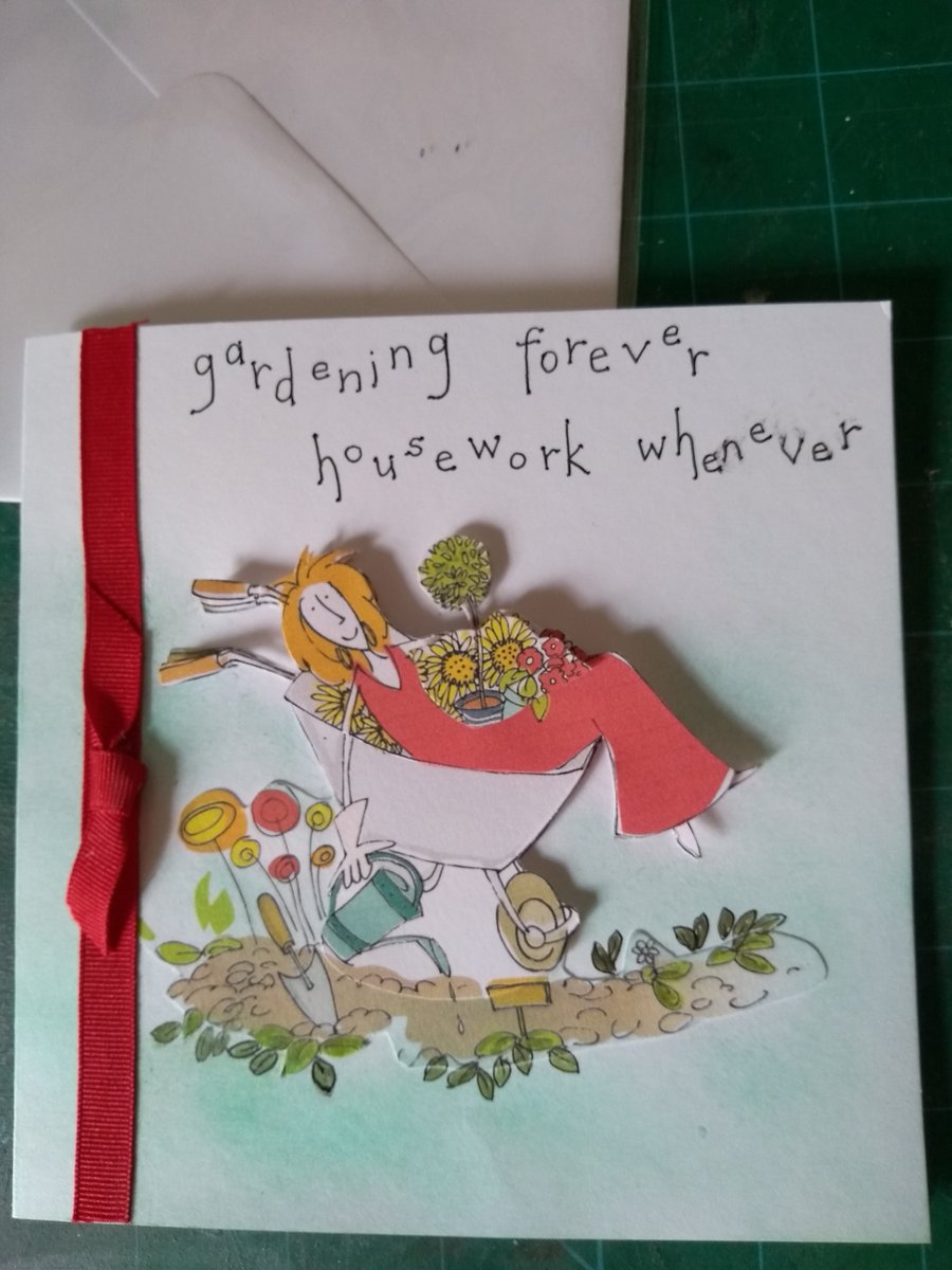 Fun gardening birthday card
