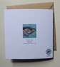 Otter Embroidery Art Greeting Card - Image 3