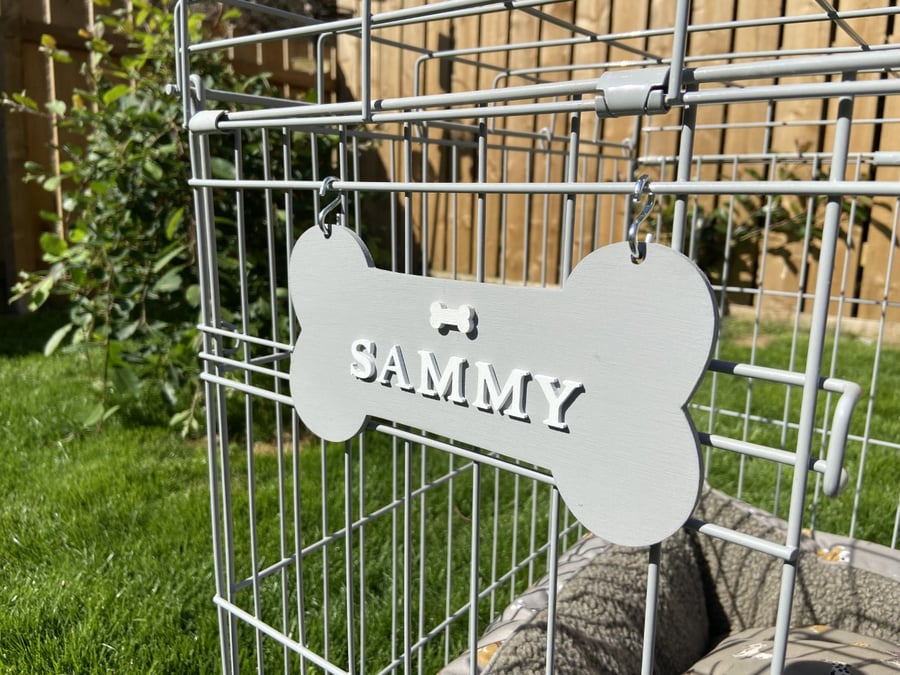 Personalised dog crate sign - dog crate - dog name sign 