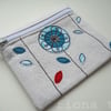 embroidered coin purse