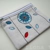 embroidered coin purse