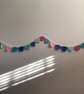 Crochet mini triangle handmade bunting decorative garland - Image 3