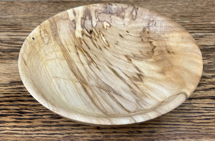 Spalted Sycamore Dish or Snack Bowl