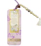 Hydrangea Floral Bookmark with Beaded Tassel – Handmade Gift for Readers - Image 2