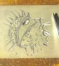 Conker Linocut Print - Image 3