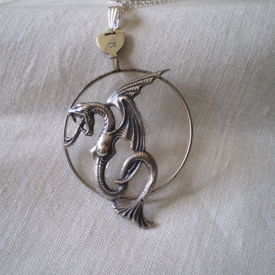 Steampunk "Eye Of The Sea Dragon" Necklace
