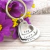 Personalised Three Heart Keyring - Custom Name Keychain - Gift For Her - Mummy