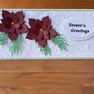 Poinsettias and Ferns