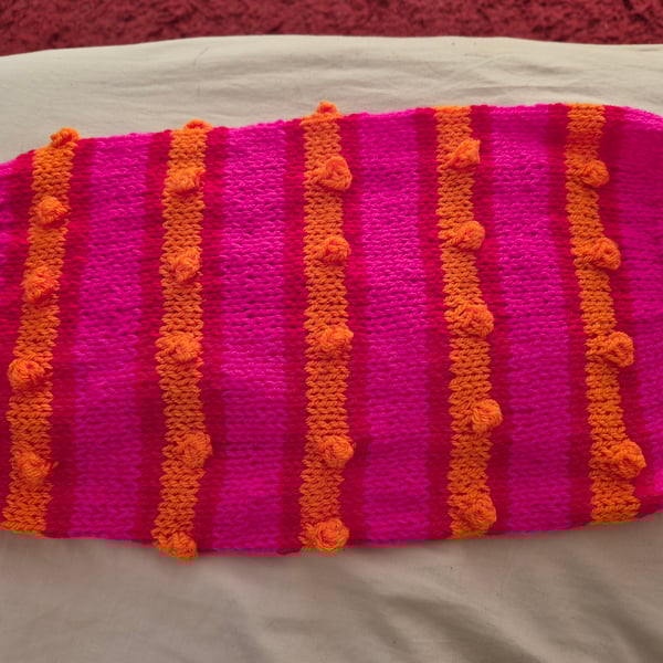 Hand knitted dog coat 