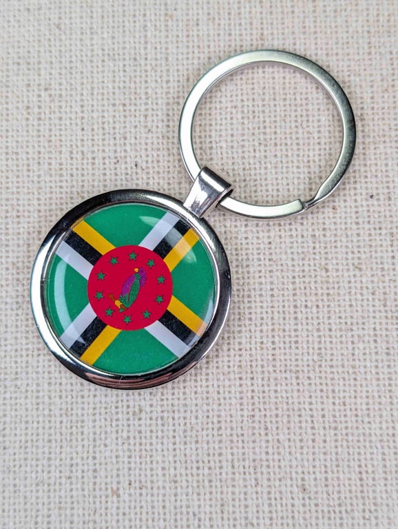 Dominica Flag Keyring