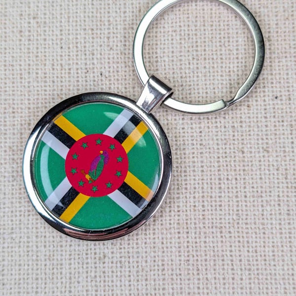 Dominica Flag Keyring