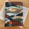 Countryside Print Fabric Quilted Book Sleeve - Paperback Size