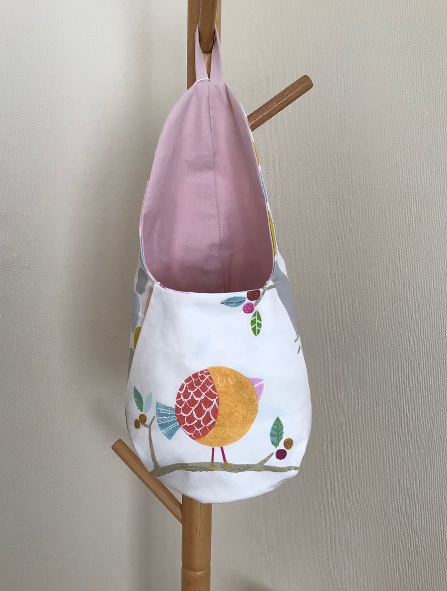 Funky Bird Print, Hanging Pocket Bag 