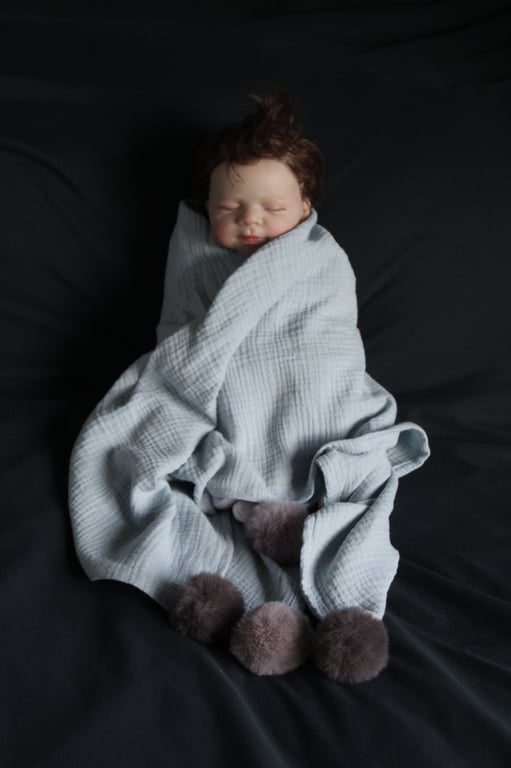 Handmade Double Gauze Shawl – Custom Trim Options
