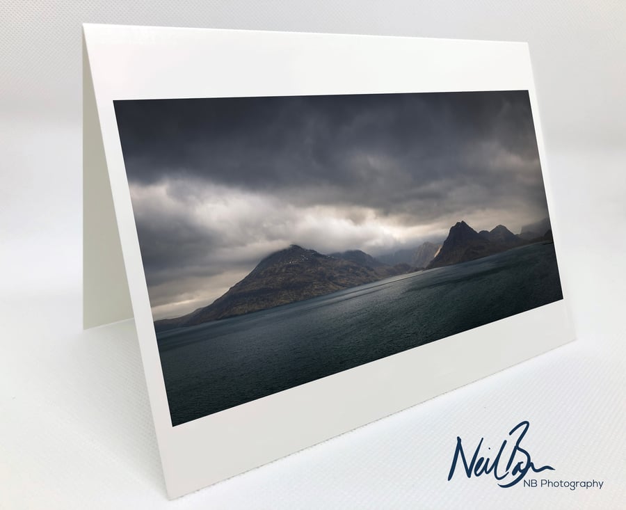 The Cuillins Isle of Skye from Elgol - Scotland Greeting Card by Neil Barr