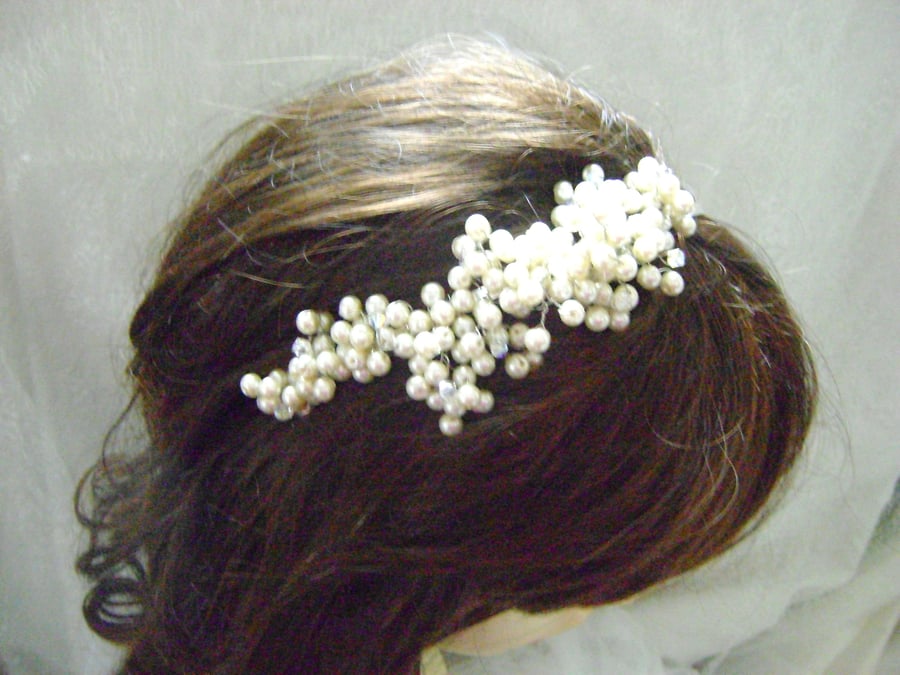 Ivory Grape Bridal Tiara