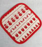 Pot holder, pan holder, quilted, Christmas - Image 4