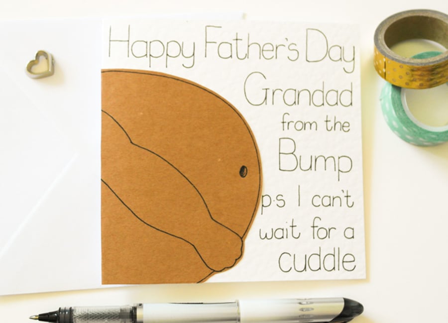 Grandad To Be Father's Day Card, Grandfather Fa... Folksy