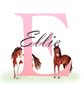 Personalised Initial Print - Horse Pony Initial print, gift - Image 3