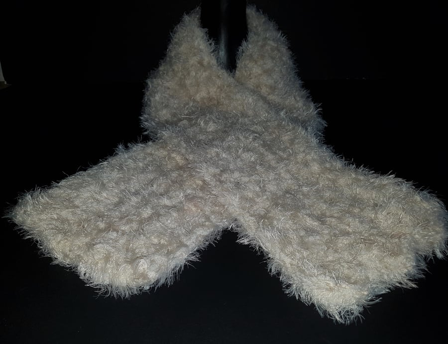 Fawn Chunky Crochet Scarf
