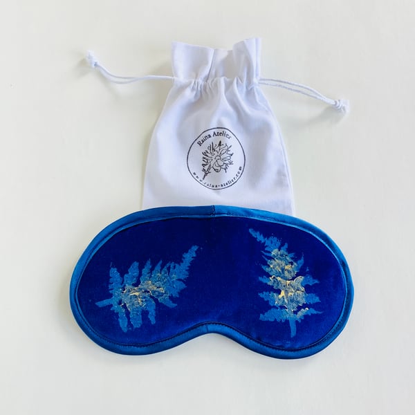 Cobalt Blue Fern lavender infused eye mask