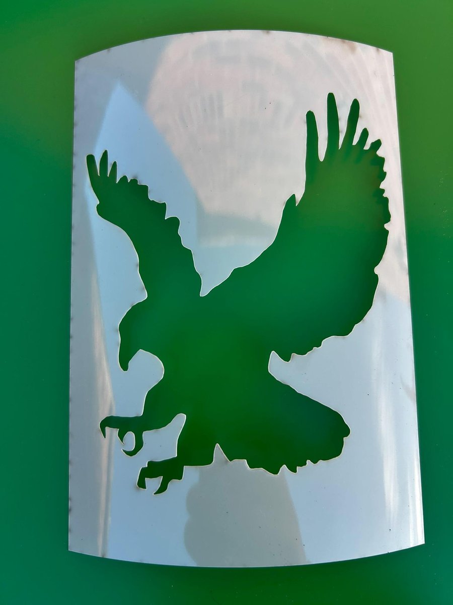 Eagle Stencil Airbrushing Laser Cut
