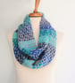 Knitting kit for Infinity Scarf, Designer pattern, British wool - Image 1