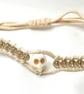 Howlite Skull & Smokey Quartz Bracelet - Image 2