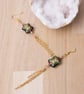 Cloisonne and long chain tassel earrings - Image 5