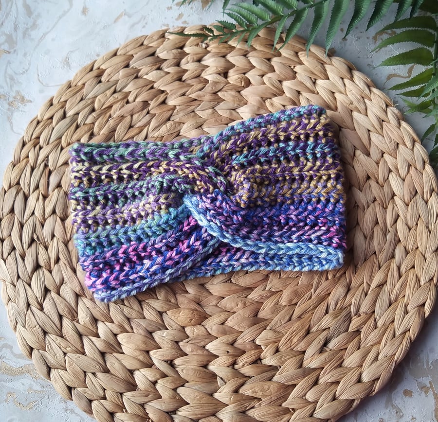 Crochet Ear Warmers - Headband Twist Style 