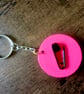 Handmade Punk Rock Inspired Wooden Keyring - Image 1