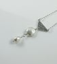 Silver and Pearl Necklace - Image 2