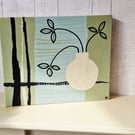 Original painting on canvas "Sage  with pot"
