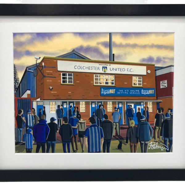 Colchester, Framed & Unframed Fine Art Print Utd Football Club FC, Layer Rd Gift