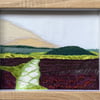 ‘Heather’ embroidered landscape. 