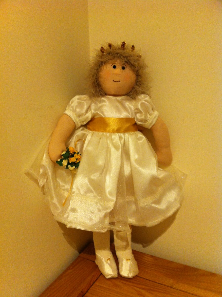 Ashley rag doll - reserved for Gill