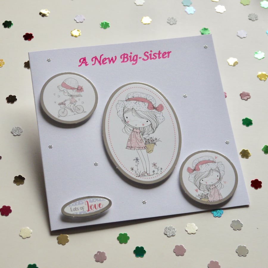 New Big Sister Card, Baby Celebrations