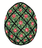 120 - Cross Stitch Imperial Egg Golden Rose Trellis - Modern Easter Egg - Image 1