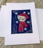 Festive Cat Christmas  Card - Image 4
