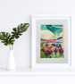 Maximalist Art Print - Abstract Landscape - Colourful Art Print - Wall Art - Image 3