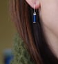 Silver Bobbin Earrings - Sewing Gift, Cotton Anniversary Gift, Seamstress Gift  - Image 4