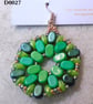 Hexagonal bead earrings (customisable) - Image 1