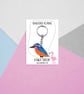 Kingfisher Keyring - Handpainted - Bag Charm