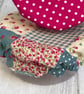 Extra small bowl covers for dips. Set of two. Blue and pink - Image 2