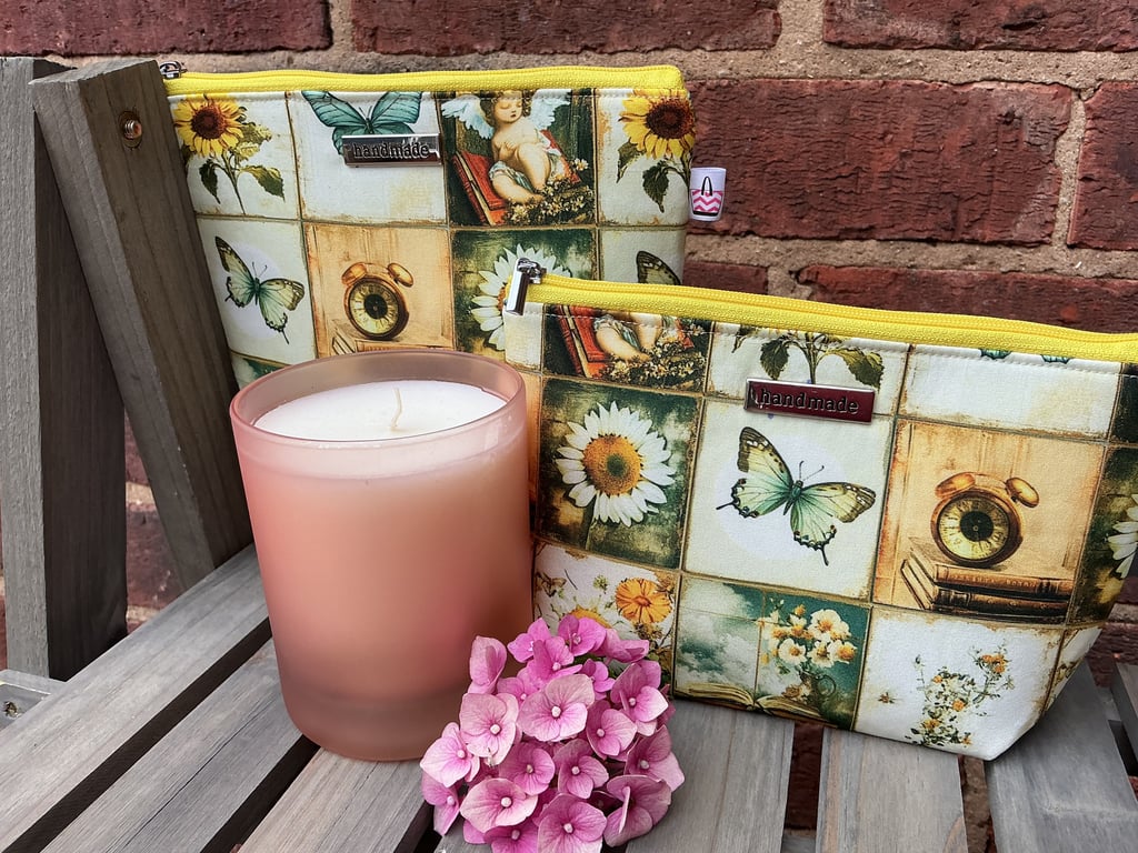 Vintage Look Nature Zip Pouch