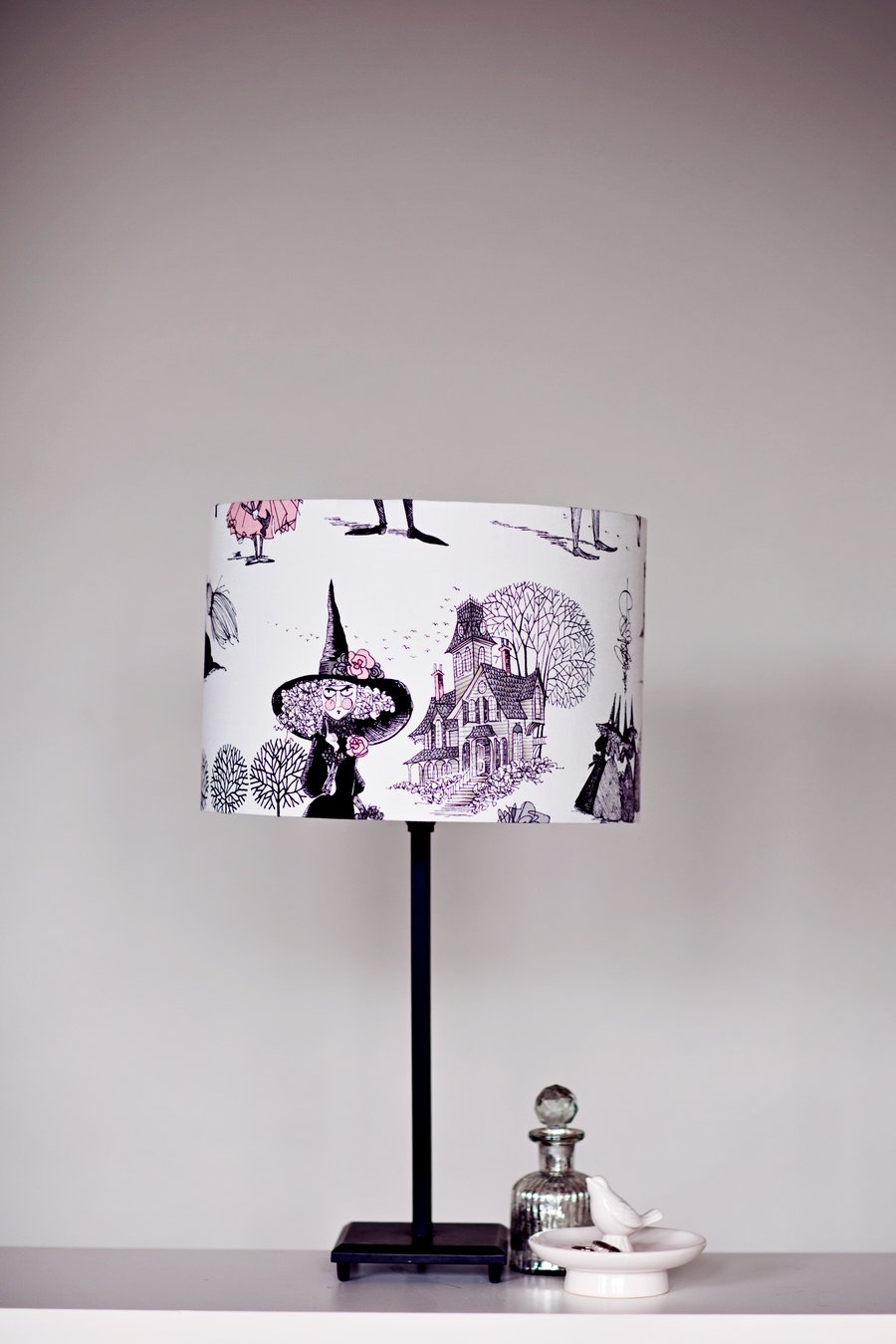  A Ghastly End Lampshade Handmade Drum shade