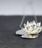 Water Lily Pendant, Summer Flower Necklace - Image 1