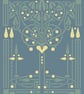254 - Art Deco Celtic Tree Cross Stitch Pattern: 1920s Style (PDF Counted Chart) - Image 3
