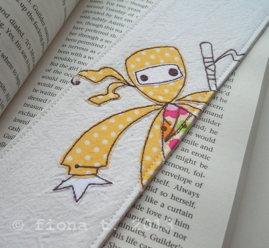 yellow ninja bookmark